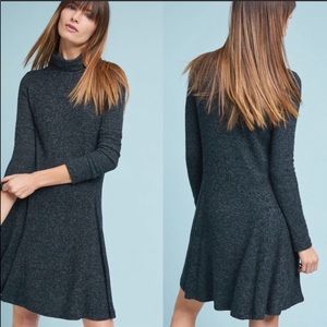 NWT Anthropologie Brushed Fleece mock neck dress